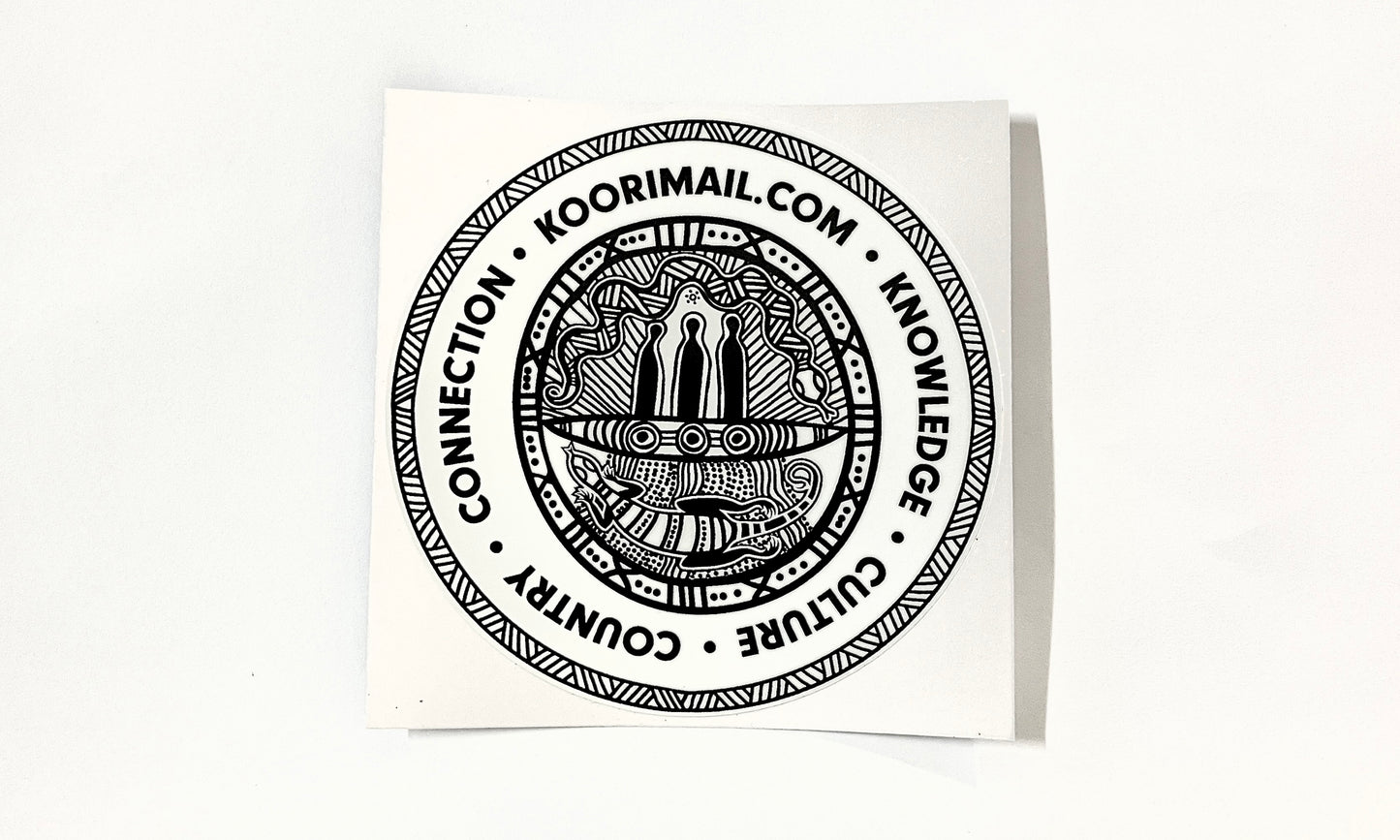 Koori Mail Circle Sticker